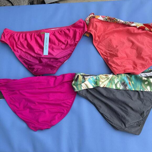 Lot Of 4 New  Swimsuit Bikini Bottoms Sz Womens L Large GIANI BINI Alex Marie - Picture 6 of 9